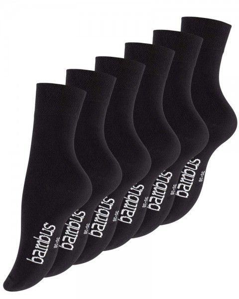 6 Paar "BAMBUS" Socken, Handgekettelte Spitze