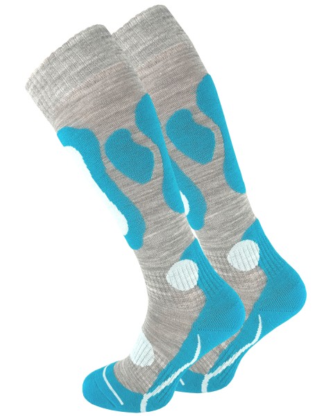 2 Paar Ski & Snowboard Socken mit Spezialpolsterung