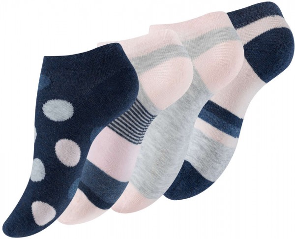 8 Paar Damen Sneaker-Socken im schönen Mustermix