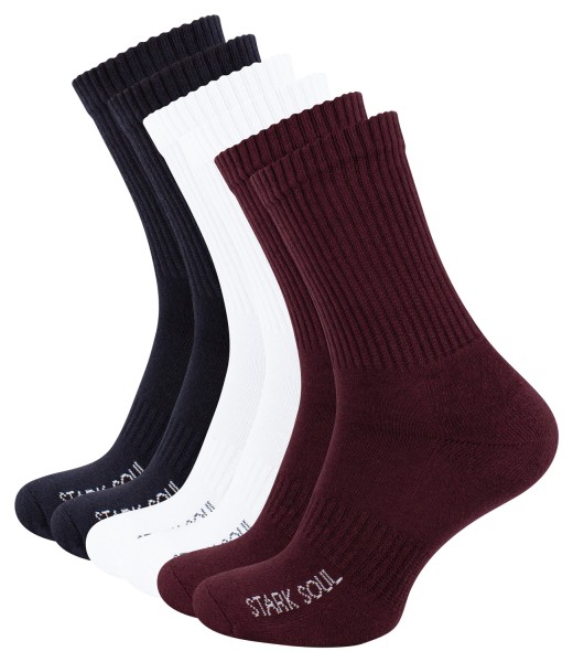 6 Pair of Men Black Socks, Half-Cushion Crew Socks