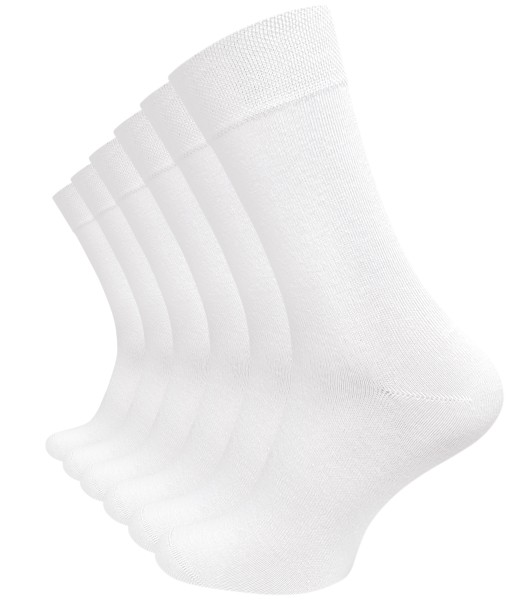 6 Pair Men's Diabetic Plain Socks, Seam Free (handlinked toes)