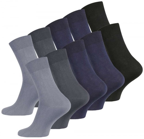 10 Paar Herren Socken in verschiedenen Blautönen