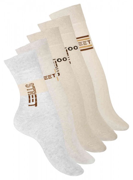 10 Paar Damen Baumwoll-Socken mit STREET Schriftzug