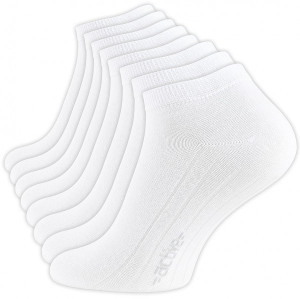 8 Pairs of Vincent Creation® Ankle Socks, black or white