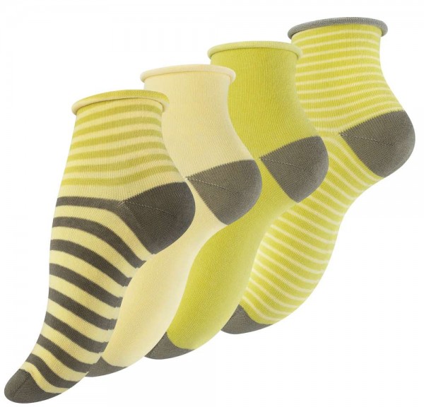 8 Pairs of Women Cotton Socks Funky Multicolor with stripes