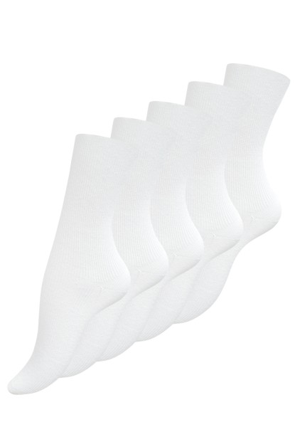 10 Pair of Nurse Socks Plain white, 80% Cotton