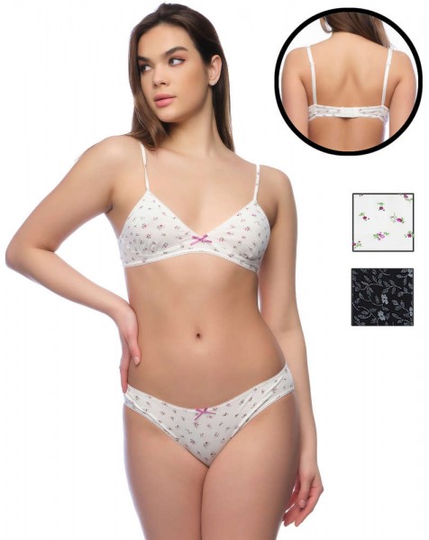 Yenita® "Cotton Enjoy" Lingerie Set, soft bra and panties