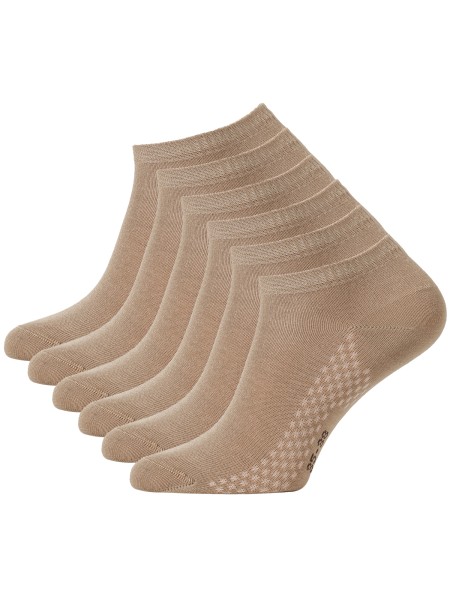 6 Paar Sneaker Socken aus Bambus – Unisex Sportsocken kurz für Damen & Herren