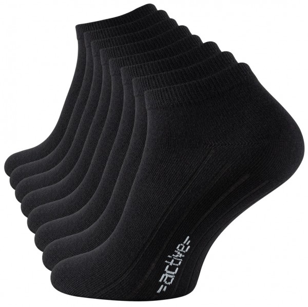 8 Pairs of Vincent Creation® Ankle Socks, black or white