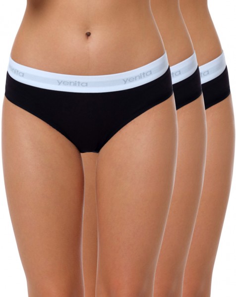 Yenita® Modern-Sports-Collection - Bikini-Brief (3er Set)
