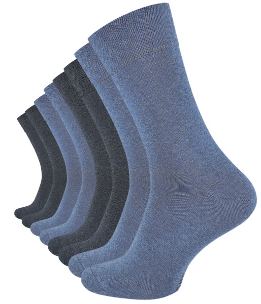 8 Paar COMFORT Socken, Jeansblau, ohne Gummibund