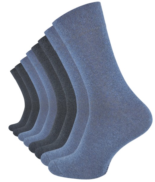 8 Paar Herren COMFORT Socken, Jeansblau, ohne Gummibund, günstig