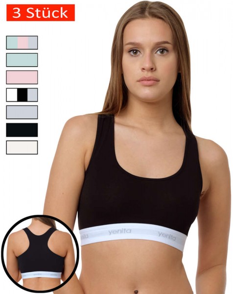 Yenita® Modern-Sports-Collection - Bra (3er Set)