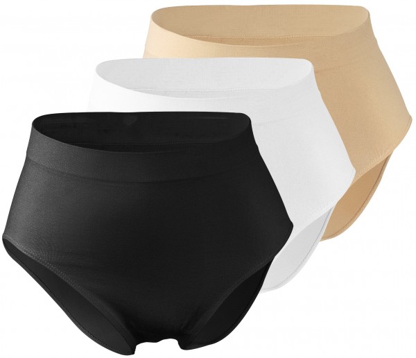 3 Pack Women's / Ladies Microfibre Briefs, Maxi Briefs