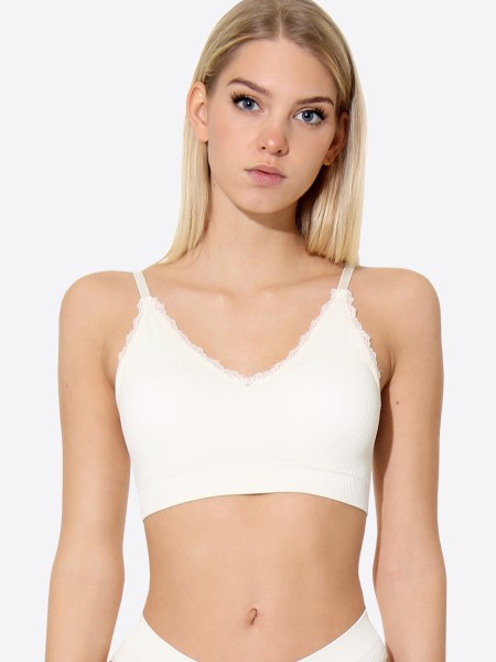 "Ribbed Collection" Lace Bra
