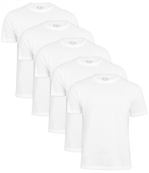 5 Pieces of Men's T-Shirt O-Neck - Tee