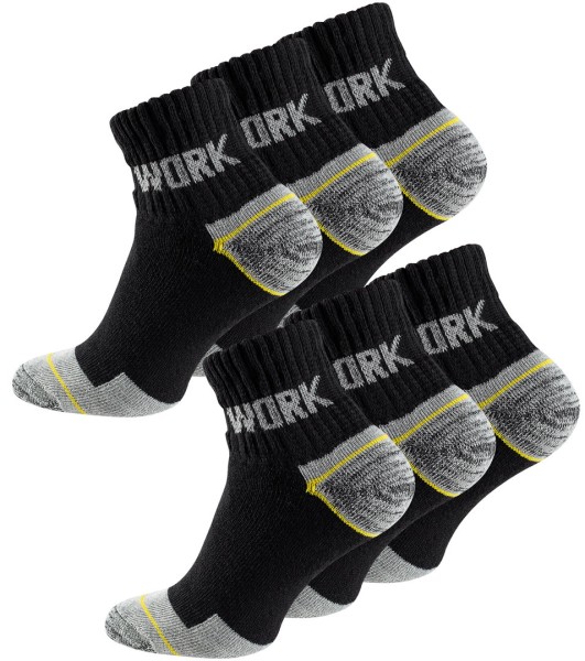 6 pairs of mens quarter work socks