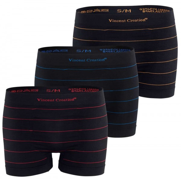 6 Pack of Mens Seamless Boxer Shorts Stripes