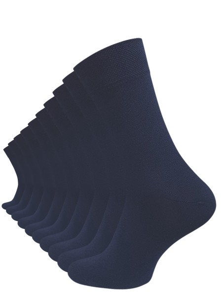 10 Paar Komfortsocken ohne Gummibund – Gesundheitssocken aus 80% Baumwolle