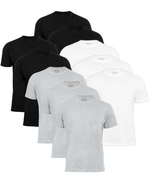 10 Pieces of Men's T-Shirt O-Neck - Tee