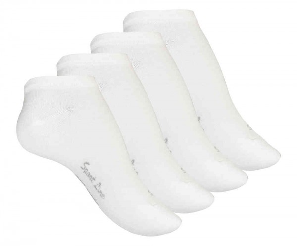 8 pair ladies ankle socks in white