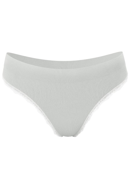 "Ribbed Collection" Lace Thong