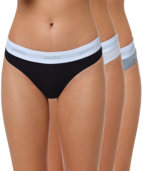 Yenita® Modern-Sports-Collection - Thong (3er Set)