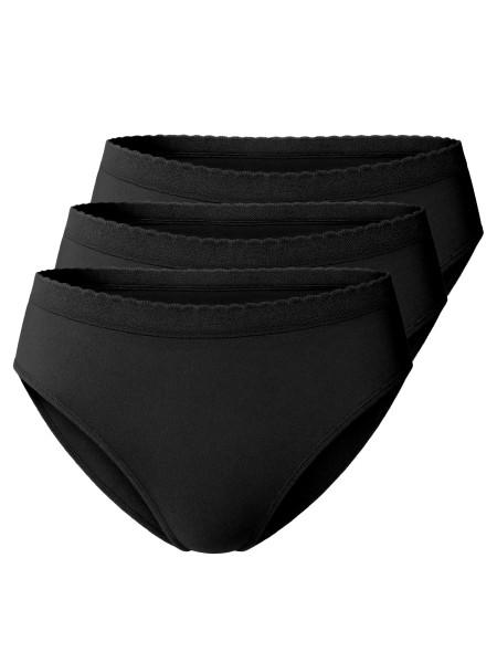 3 Pack womens seamless microfibre waist briefs, Low Cut by Yenita®