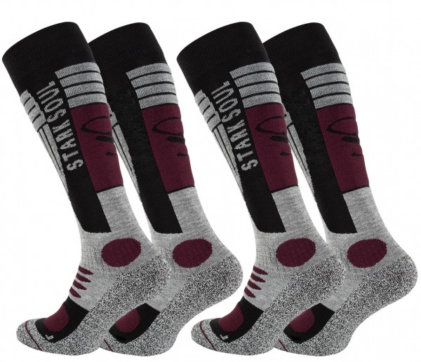 2 Pairs of STARK SOUL® Performance SKI & SNOWBOARD socks