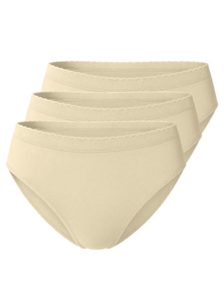 3 Pack womens seamless microfibre waist briefs, Low Cut by Yenita®