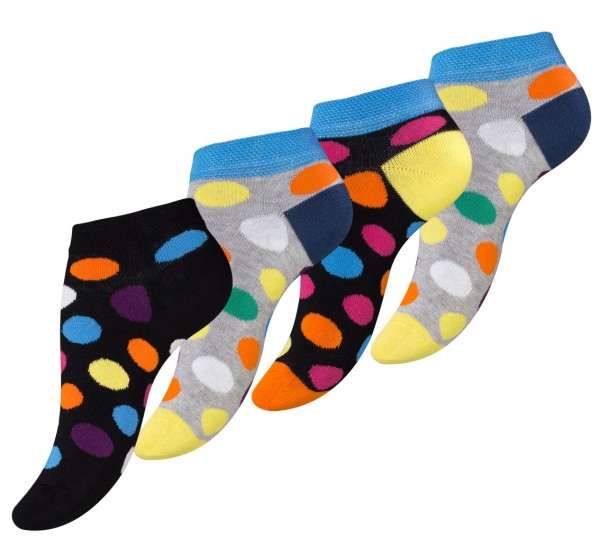 8 Paar Damen Sneaker Socken - DOTS