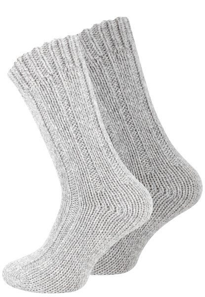 2 pairs Unisex Chunky Wool Socks, Norwegian Thick Winter Socks