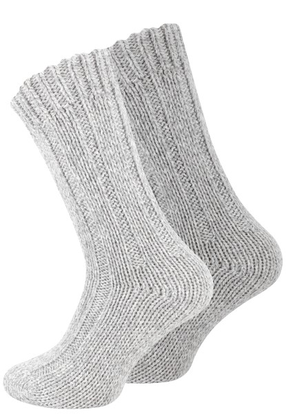 2 Paar Norweger Grobstricksocken