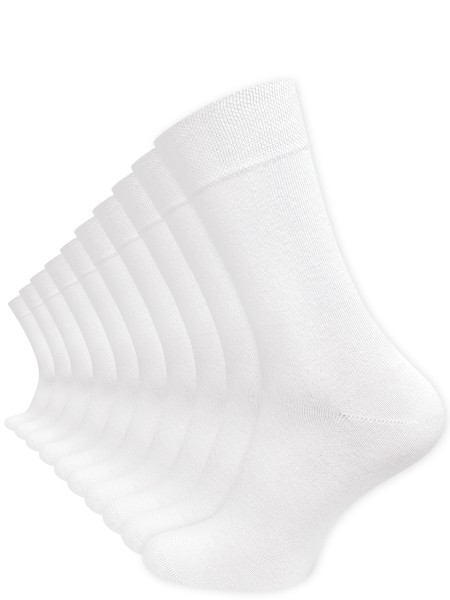10 Paar Komfortsocken ohne Gummibund – Gesundheitssocken aus 80% Baumwolle