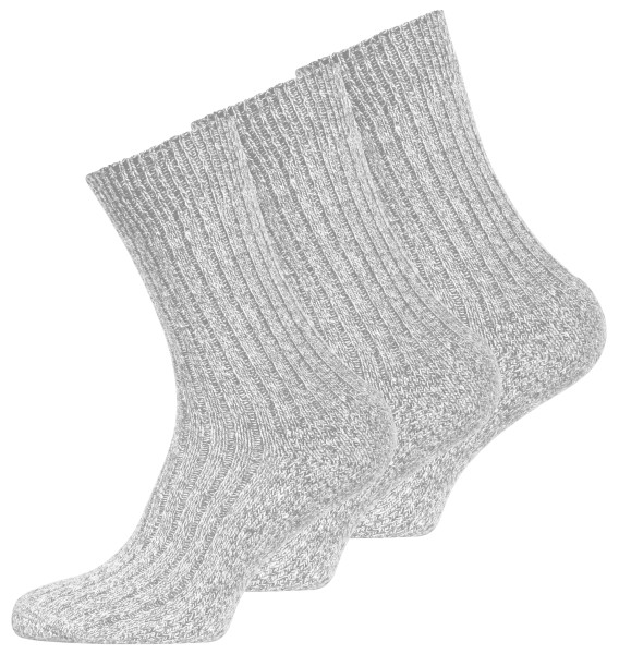 6 pairs of Mens Chunky Wool Socks, Norwegian Winter Socks with padded sole