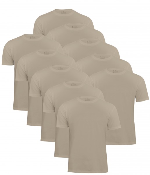 10 Pieces of Men's T-Shirt O-Neck - Tee