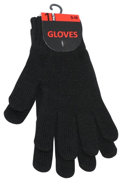 Warme Strickhandschuhe in Schwarz oder Grau