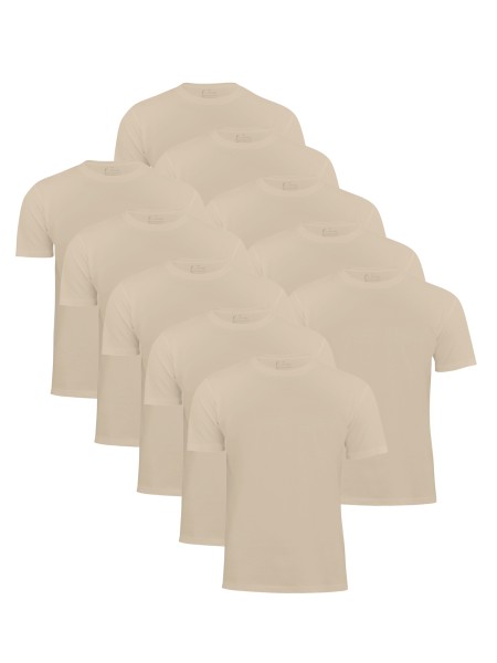 10 Pieces of Men's T-Shirt O-Neck - Tee