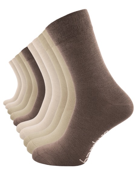 Socken aus Bambus Viskose – 10 Paar Unisex – Weich, Atmungsaktiv, Klassisch