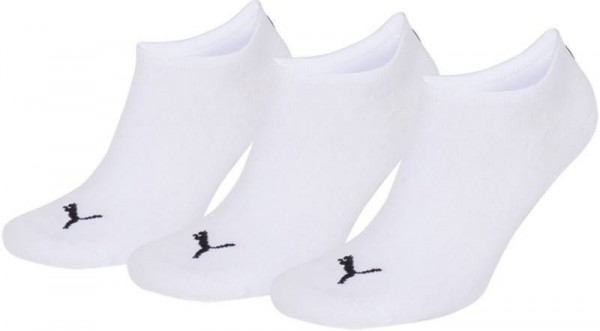 3 pairs of Puma invisible sneaker, white