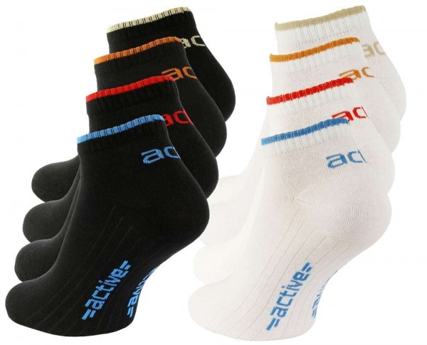 8 Pairs of Men's Ankle Socks "active"