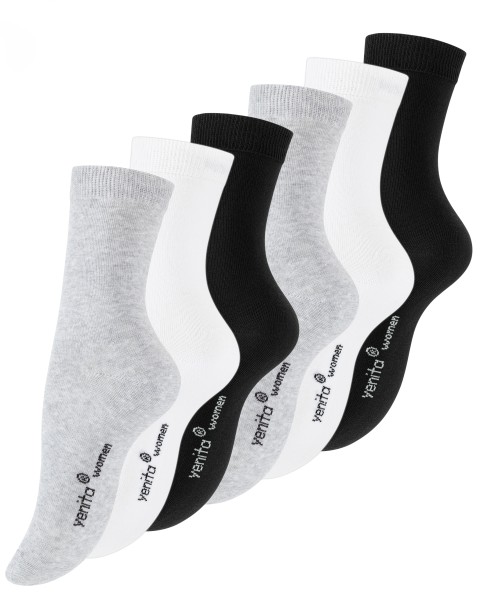 6 Pairs of Yenita® Organic Cotton Socks