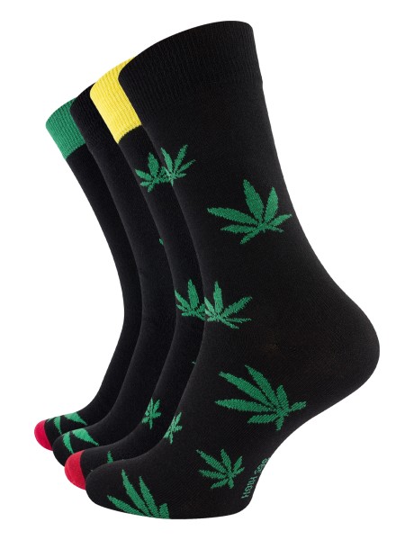 4 Pack Cannabis Leaf Socks Weed Socks"365 High"
