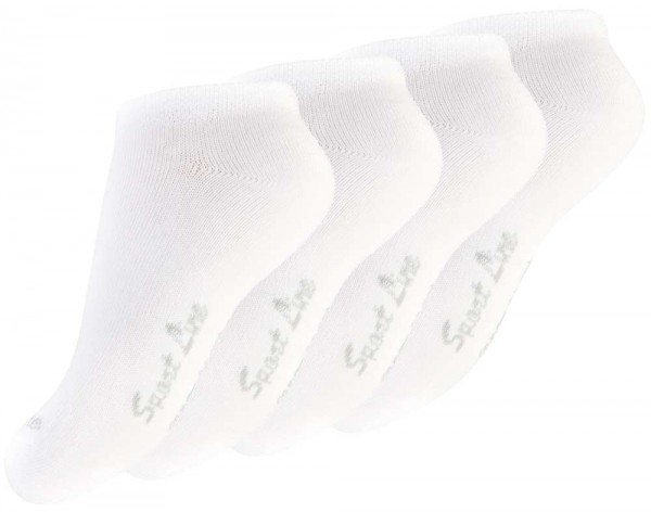 8 Pair kids ankle socks in white