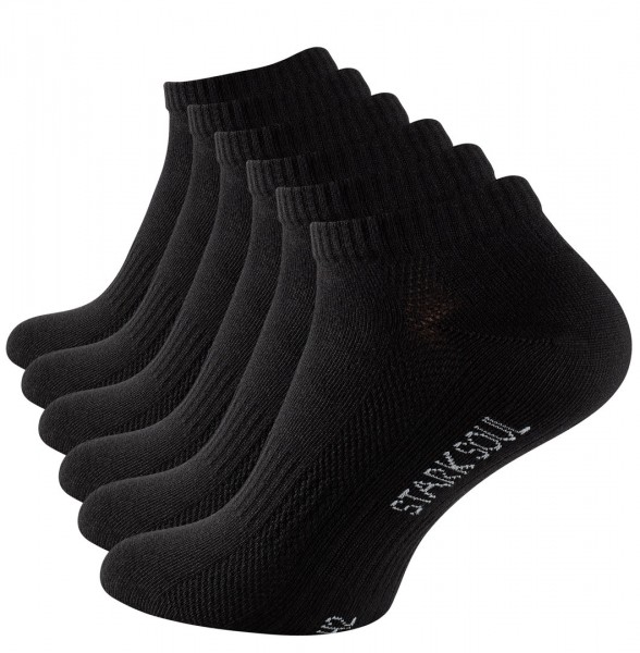 6 pairs of STARK SOUL® unisex ankle socks in premium quality