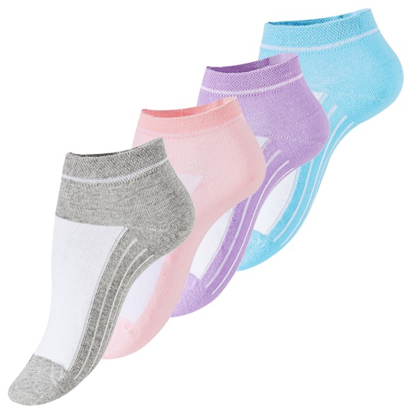 8 Paar Damen Sneaker Socken mit Rippsohle