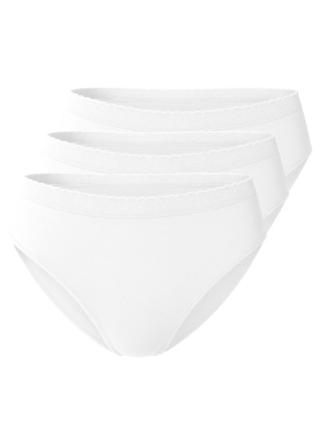 3 Pack womens seamless microfibre waist briefs, Low Cut by Yenita®