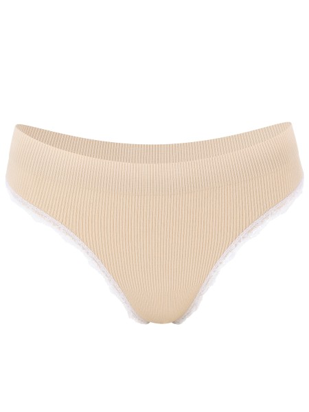 "Ribbed Collection" Lace Thong