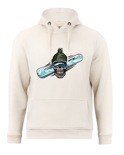 "Skull on Snowboarding" Hoodie