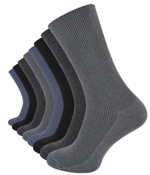 8 Pair Men's Diabetic Socks ribbed, Seamless